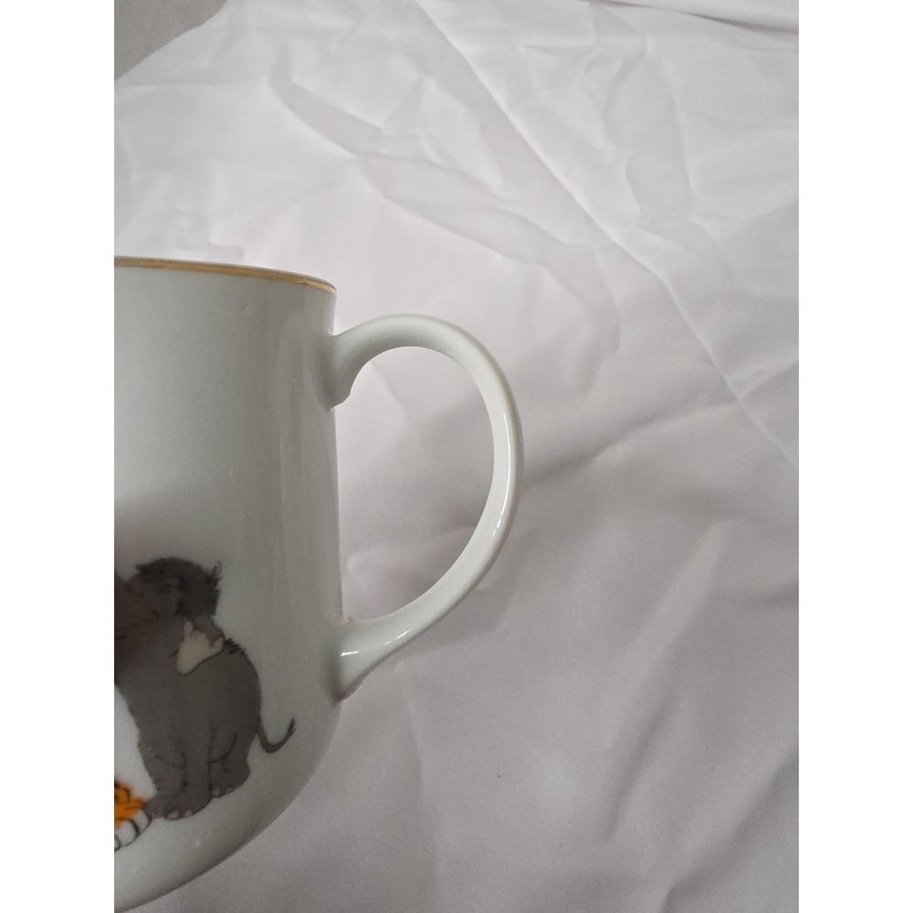 Vintage Walt Disney Productions - Gold Rimmed Jungle Book Coffee Cup Mug - Japan - Picture 7 of 9